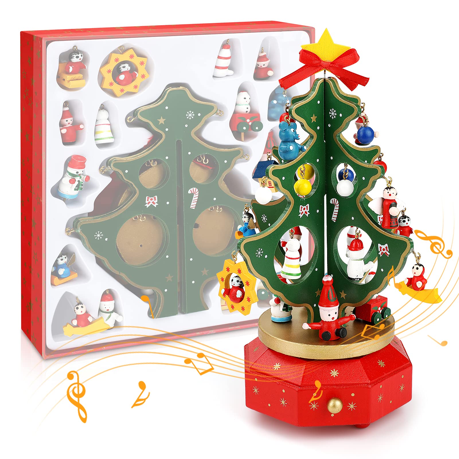 Buy Allnice Christmas Music Box Christmas Ornaments DIY Music Box