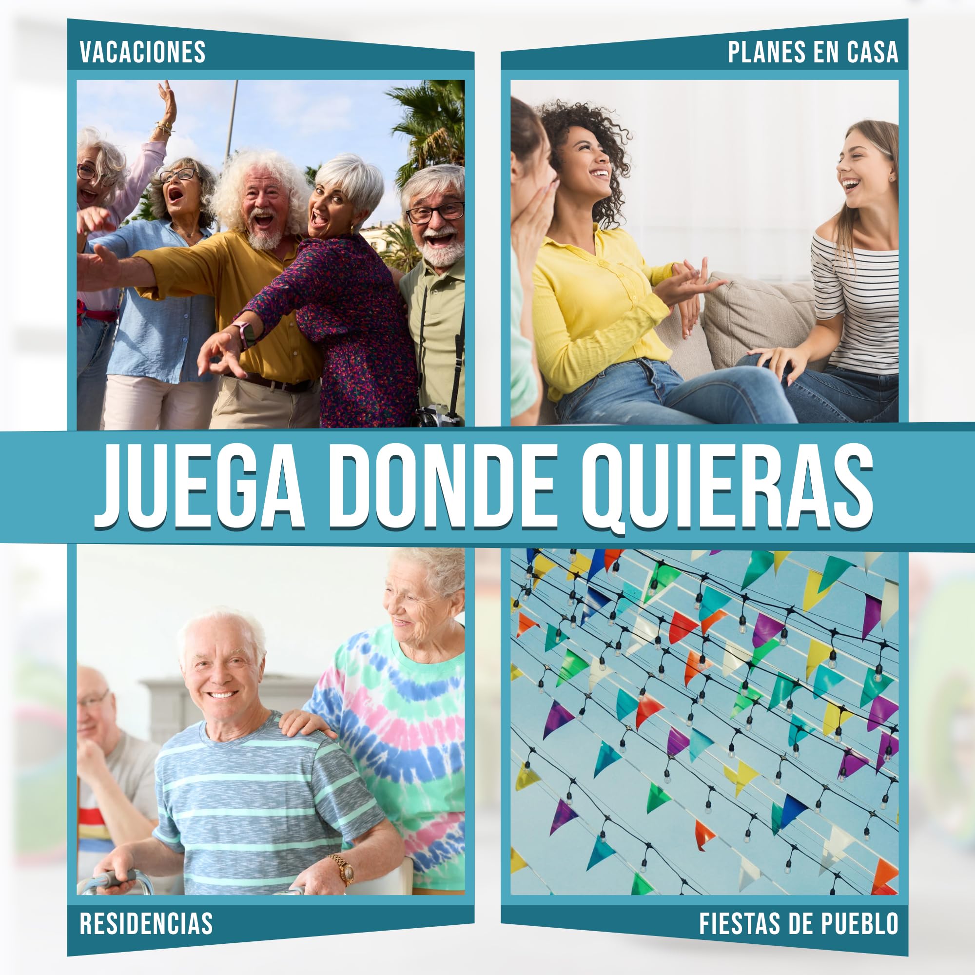 Genérico 318 Cartones Bingo Troquelados Reutilizables 90 Bolas – Cartones de Bingo, Serie Completa Numerada, Juego Tradicional para Eventos y Asociaciones, Pack Completo Listo para Jugar (Azul)