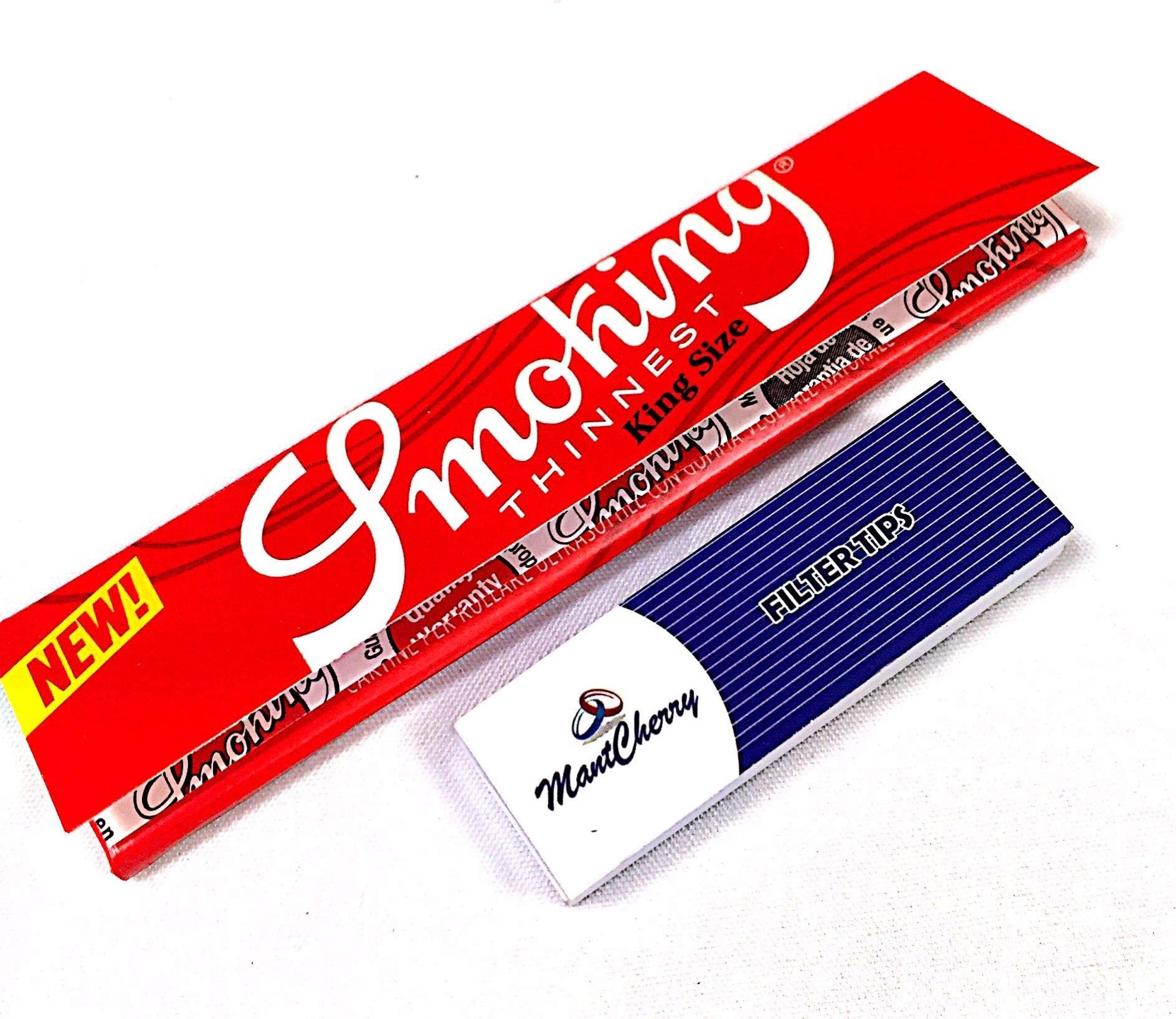 BRAND EXCLUSIVE TIPS AND INTRODUCING NEW SMOKING THINNEST ULTRA THIN KING SIZE SLIM ROLLING PAPERS 1 BOOKLET COMBO BY TRENDZ