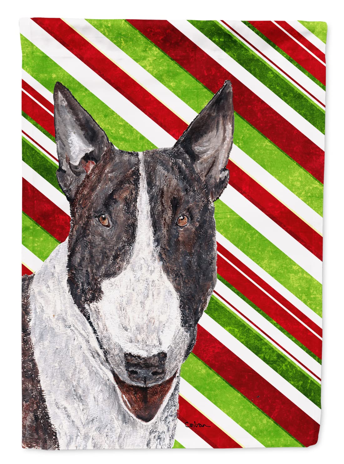Drapeau de Noël Bull Terrier pour décoration extérieure de maison