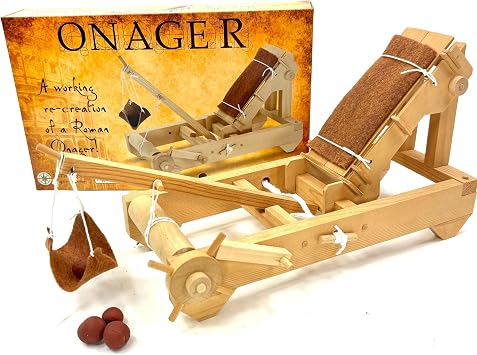 Pathfinders STEM Kit Medieval Onager Catapult | Build Your Own Working Siege Engine | Wooden Model Kit for Teens and Adults | Educational STEM Project for Home or Classroom