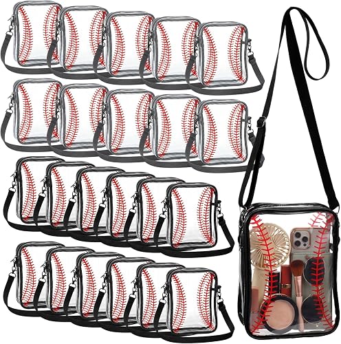 Clear Crossbody Bag Stadium Approved Messenger PVC Shoulder Purse for Women Work Business Travel Concerts Sports Events