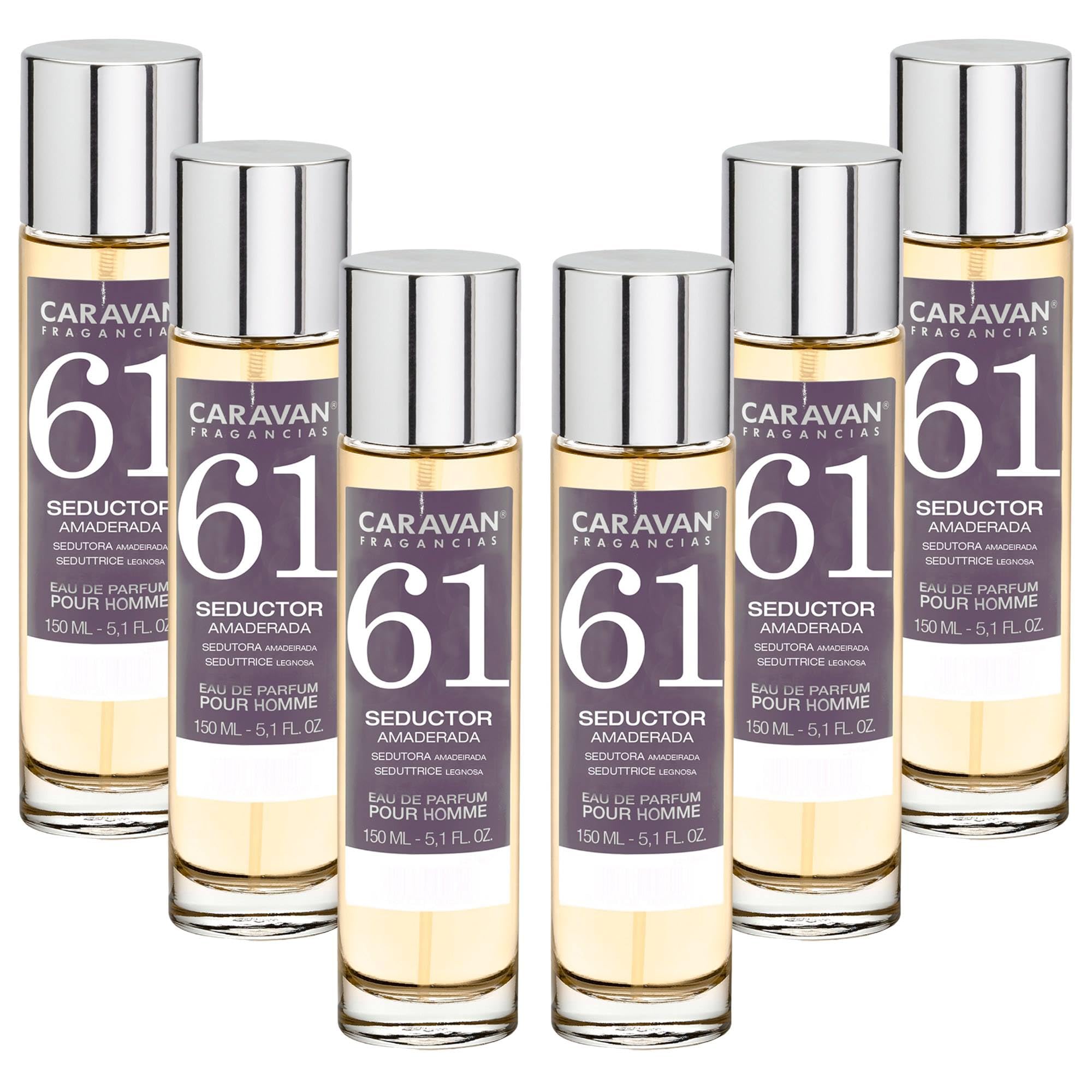 Set de 6x 150ml Caravan perfume de hombre Nº61