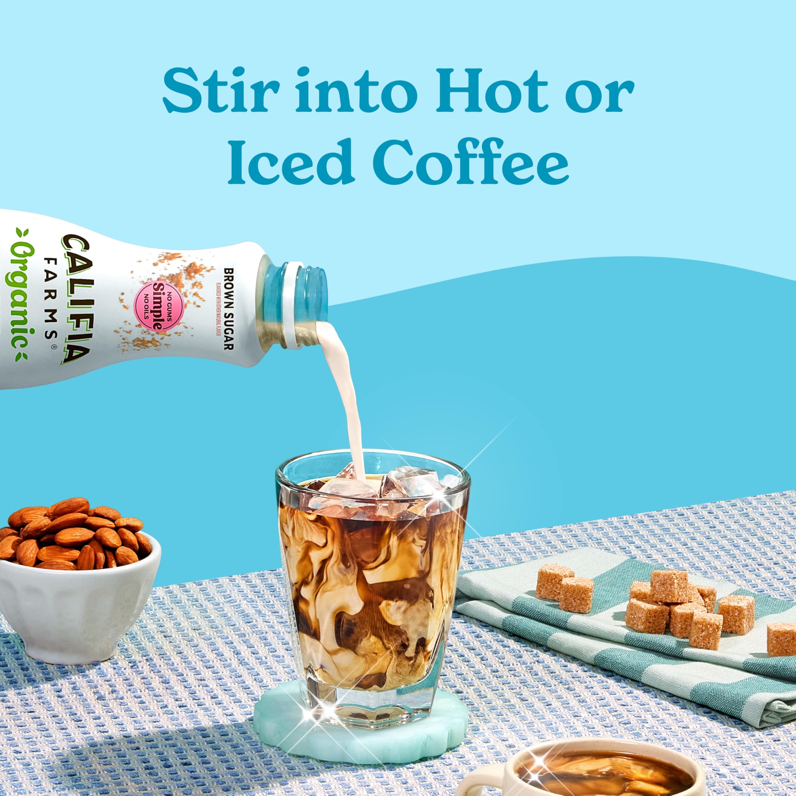 Califia Farms - Organic Brown Sugar Almond Milk Coffee Creamer 25 4 Oz Dairy Free Plant Based Vegan — view 5