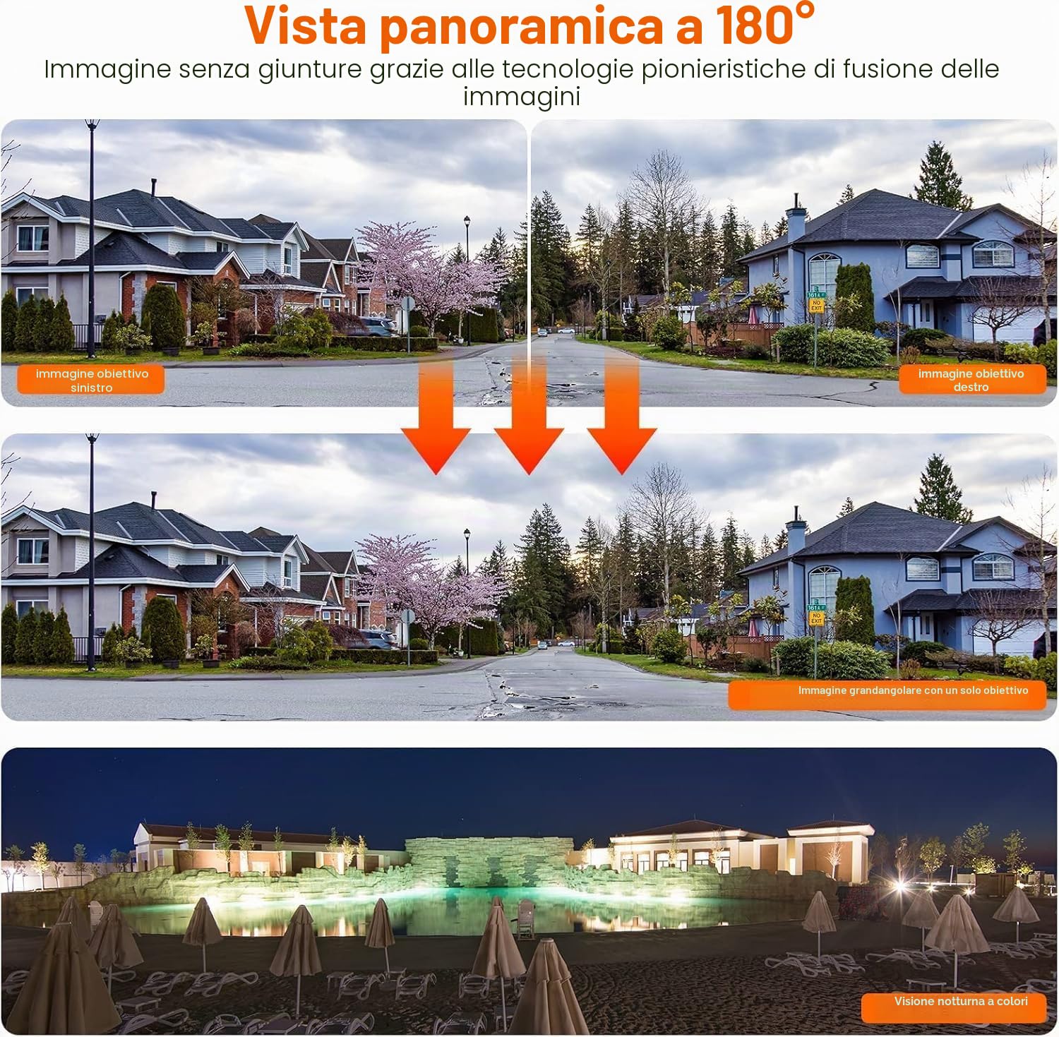 HIKVISION DS-2CD2387G2P-LSU/SL ColorVu - Telecamera IP a torretta panoramica da 8 MP, obiettivo fisso da 4 mm, per interni ed esterni