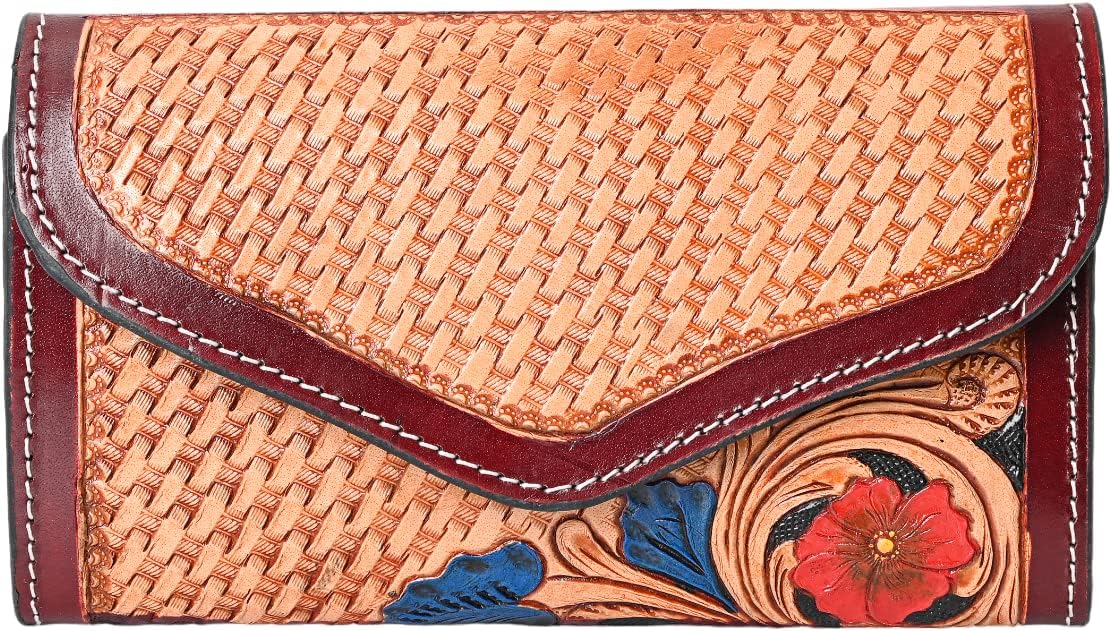 Merbaa Genuine Leather Wallets for Women Cowhide Wallet for Ladies