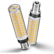 Ziomitus E12 100 Watt LED Candelabra Bulbs Equivalent C7,2700K Warm White | T6 E12 12W LED Candle Bulbs for Ceiling Fan Chandelier Pendant Lighting Salt Lamp 1200lm,Non-dimmable,2 Pack