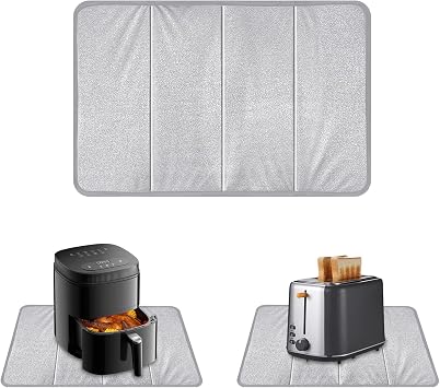 HoYiXi Heat Resistant Mat for Food Warming Mat-2315.5 Inch Oilproof Foldable Table Protector, 50% Heat Block Pad for Hot Cookware, Air Fryer, Kitchen Counter No Food Warming Mat Included