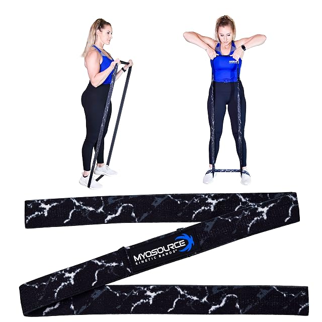 Vitality Flex Long Skinny Resistance Band Womens Fitness Non-Slip Fabric Full Body Exercise Band Home Gym Fitness Strength