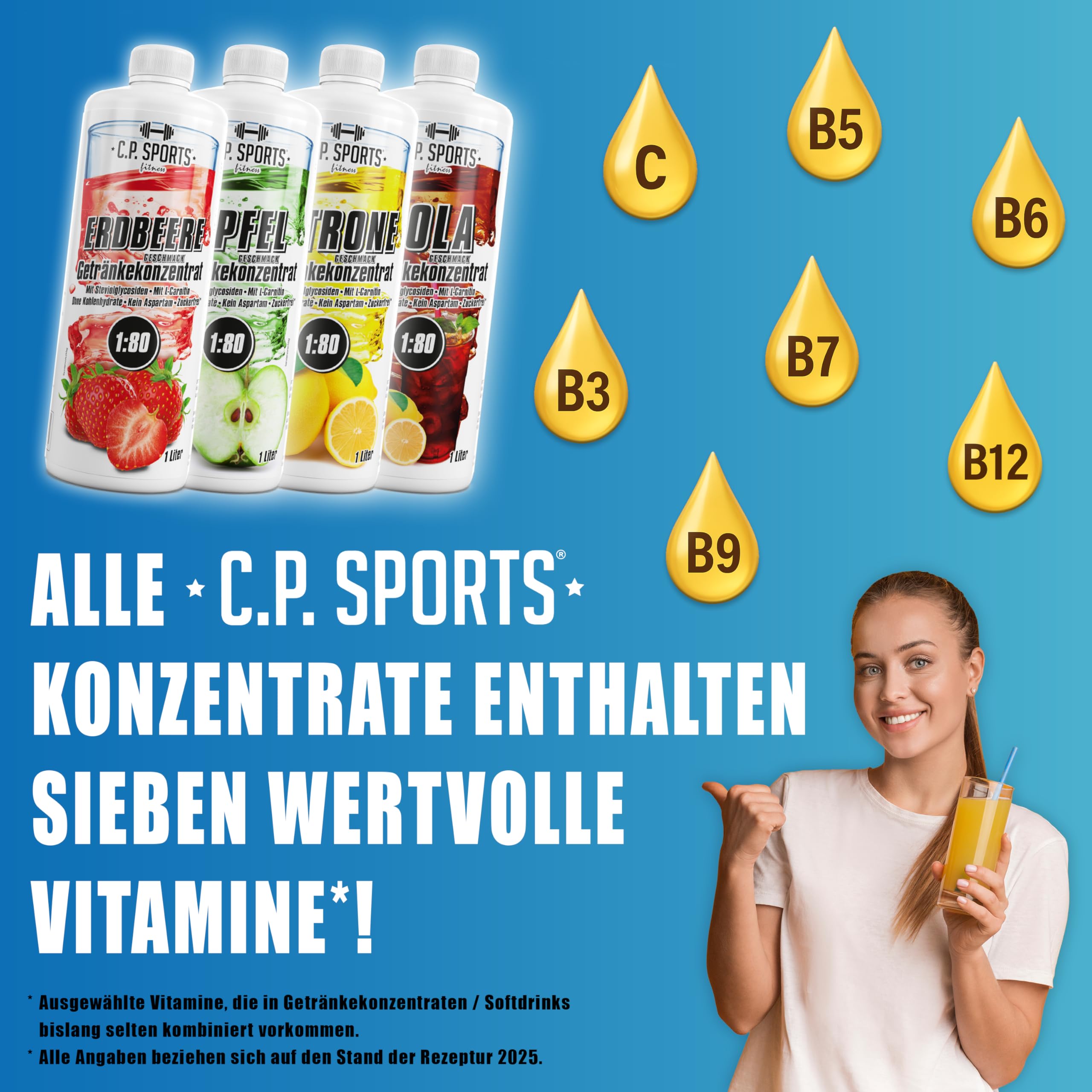 C.P. Sports Getrnkesirup KAKTUSFEIGE fr Mineraldrink I VITAMINE +  ZUCKERFREI* I Getrnkekonzentrat Sirup 1:80 zum Mixen mit Wasser fr  Vital-Drink Sport-Getrnk I 1 Liter + Pumpspender : Amazon.de: Lebensmittel  & Getrnke