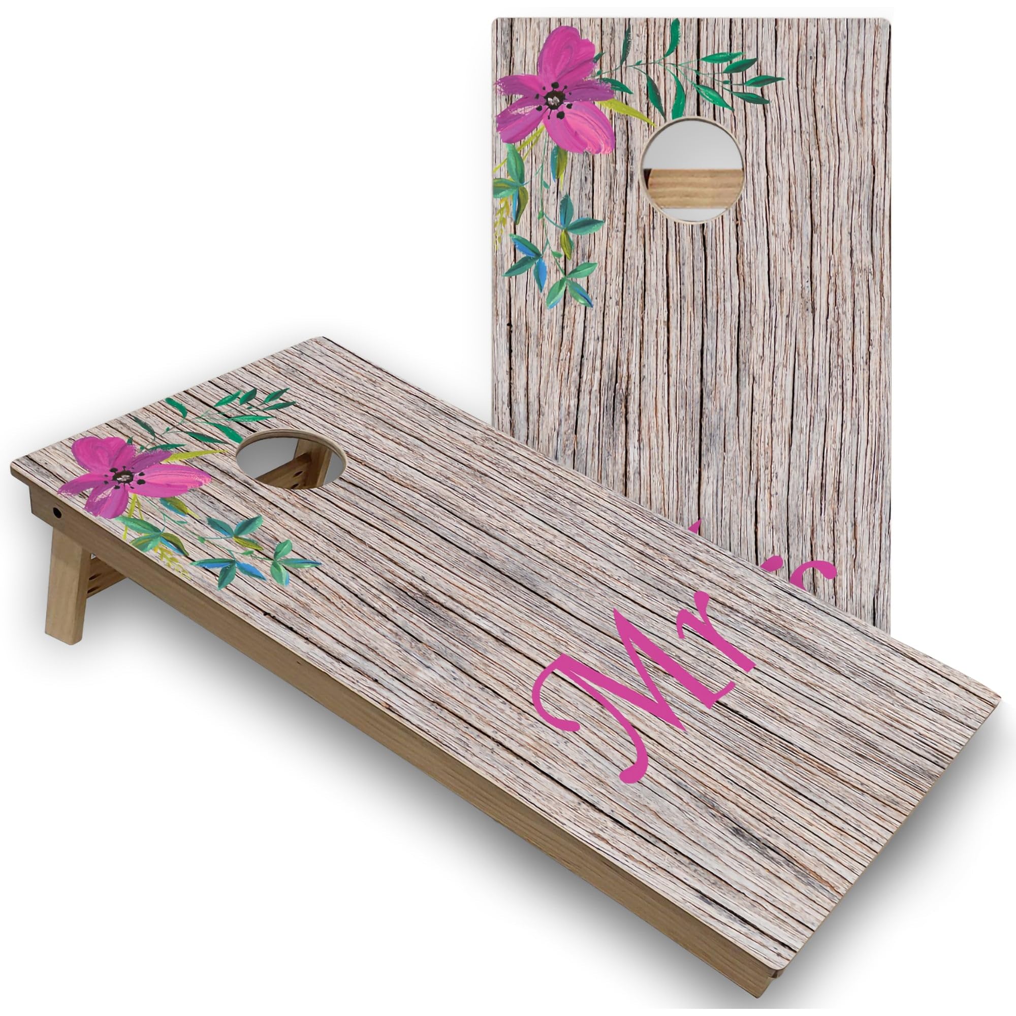 Skip's Garage Mr & Mrs All-Weather Cornhole Boards - PVC - NO Accessories