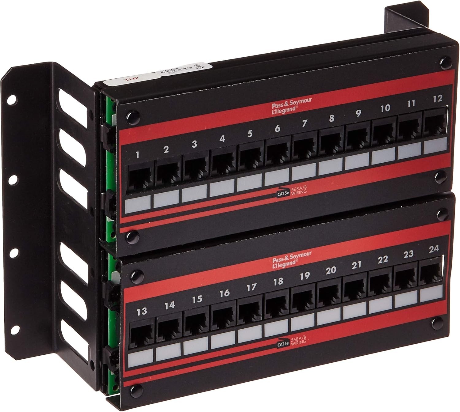ONQ Data Patch Panel Wall Mount 24Port Cat 5E Wall