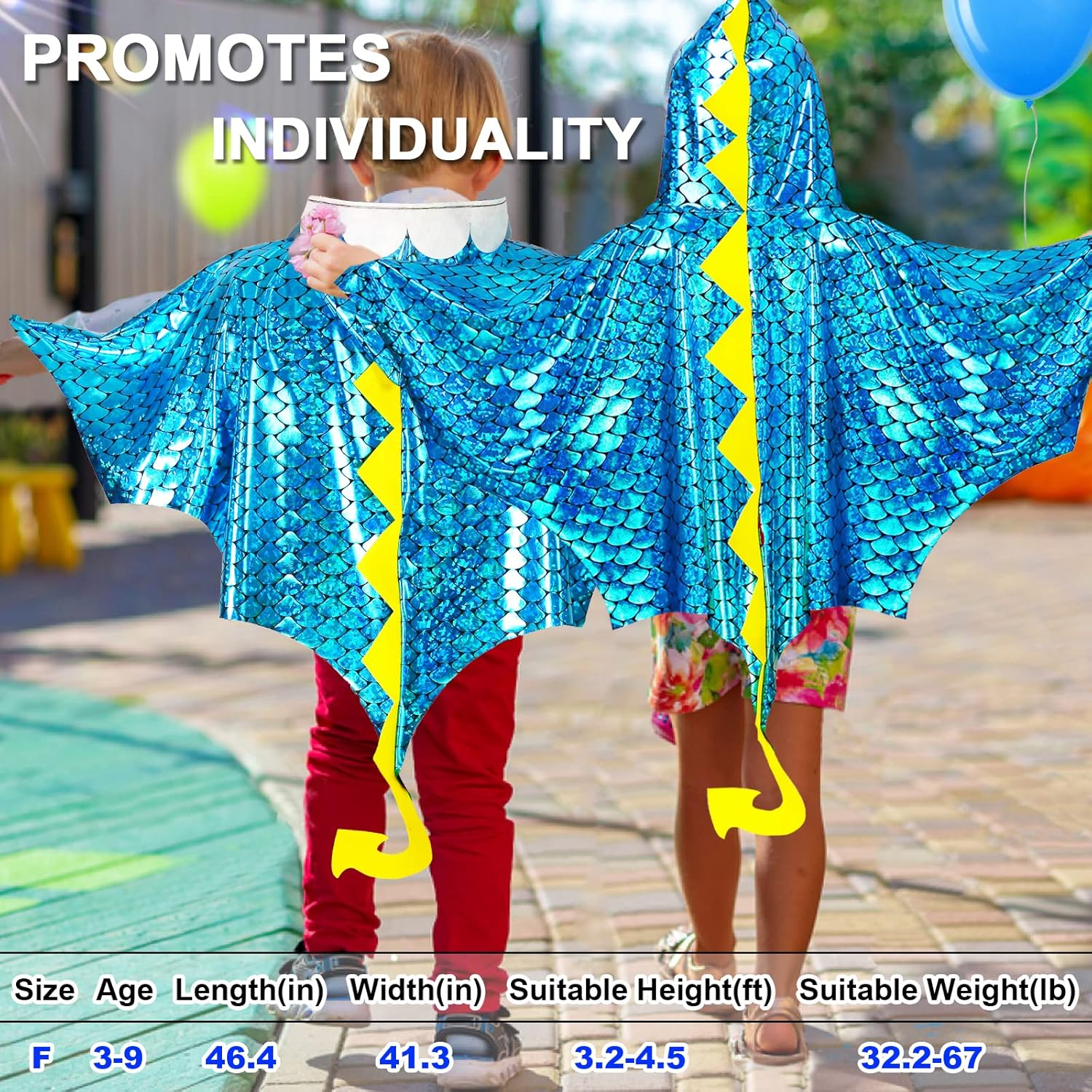 Dragon-Wings-Costume for Kids Dinosaur Toys Dragon-Cape Mask Gloves Toddler Boys Dress-Up Christmas Birthday Gifts - Image 2