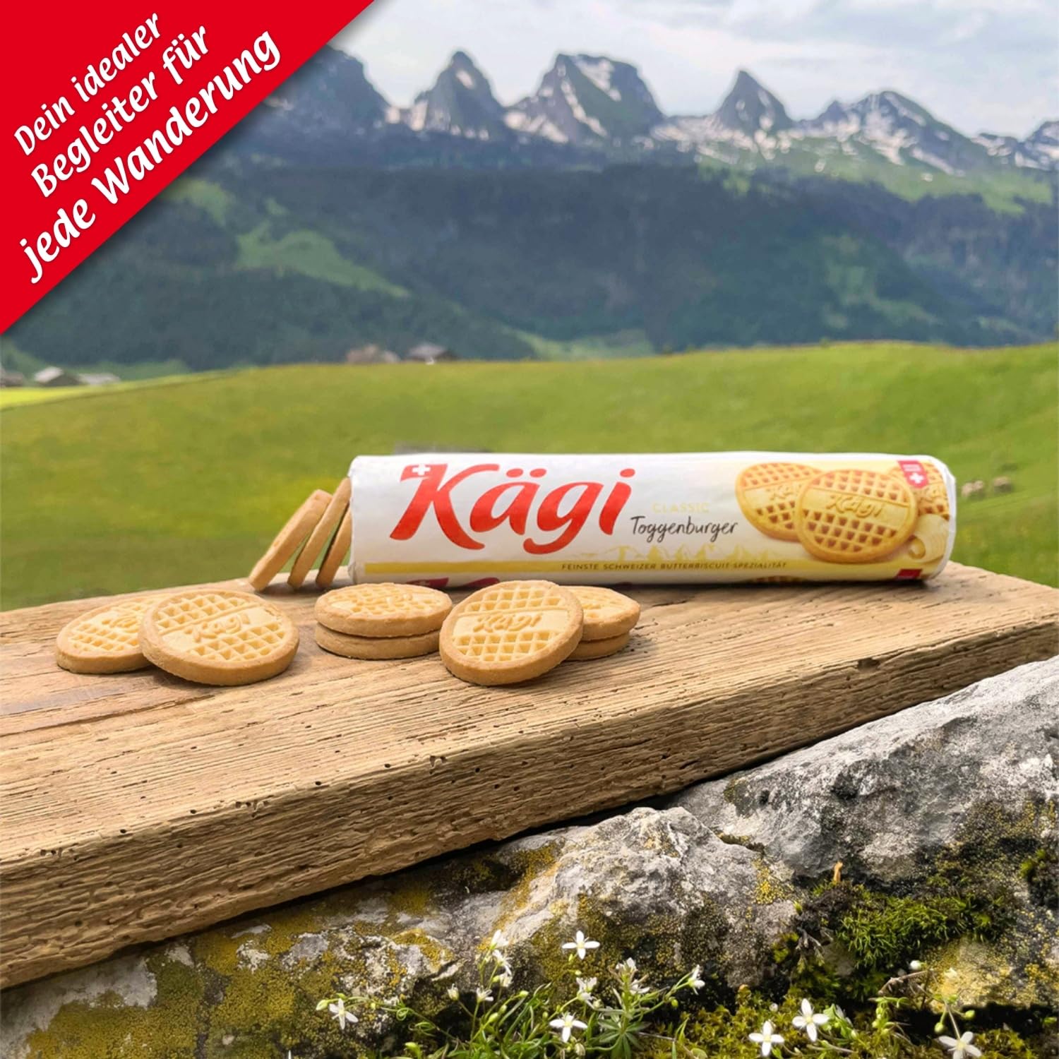 KÄGI Toggenburger Butterbiscuit Classic I Leckere Schweizer Butter Kekse I Dreierpack Knusprige Butterkekse nach Hausrezept I Köstliches Kaffeegebäck 3x200g I Butterplätzchen aus Frischbutter