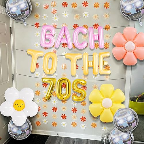 Miniatura 6 de JeVenis Decoraciones de fiesta de Bach to 70s Despedida de soltera Retro Disco Groovy Despedida de Soltera Decoración de Fiesta de Margarita Globos
