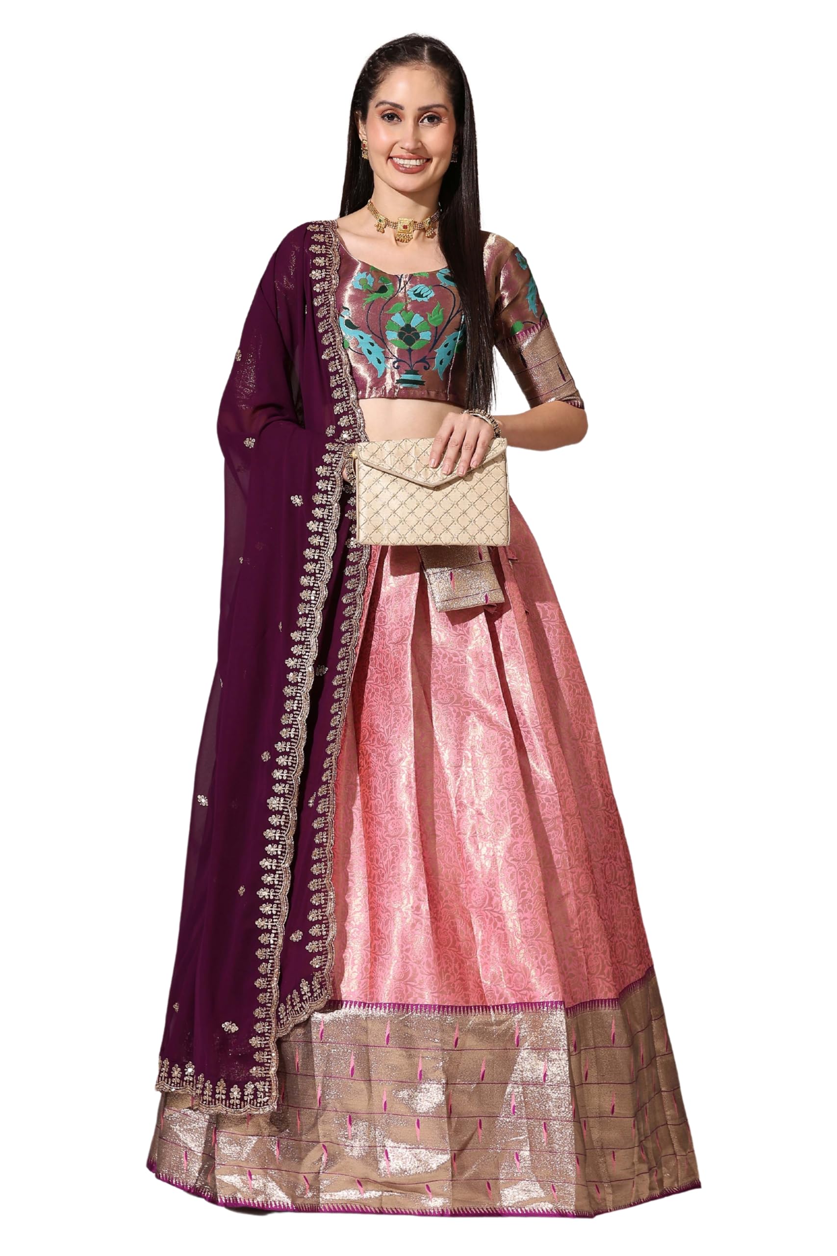 South India Half Saree for Women's-image-44