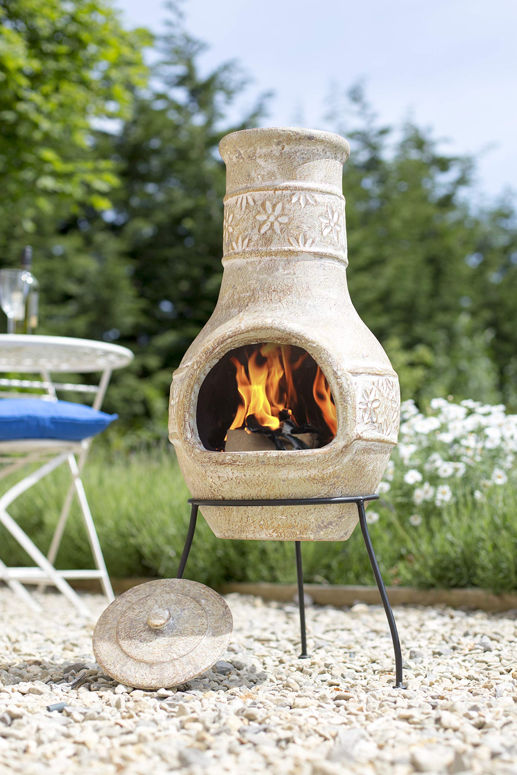 Chimenea Mexicana de Arcilla, Flor, Medio