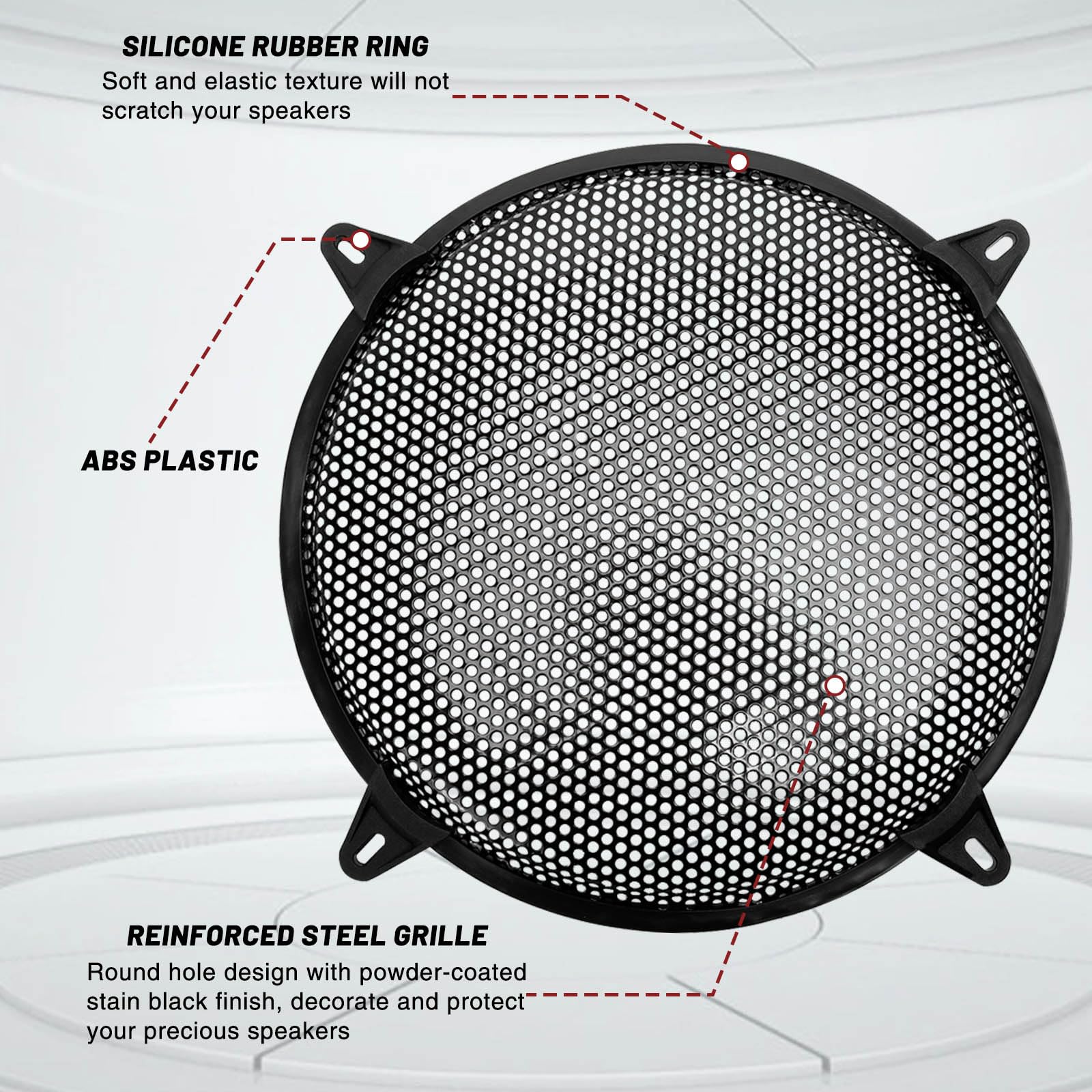 Amazon.co.jp: Tongze 12インチスピーカーグリルカバー:メタルラウンド