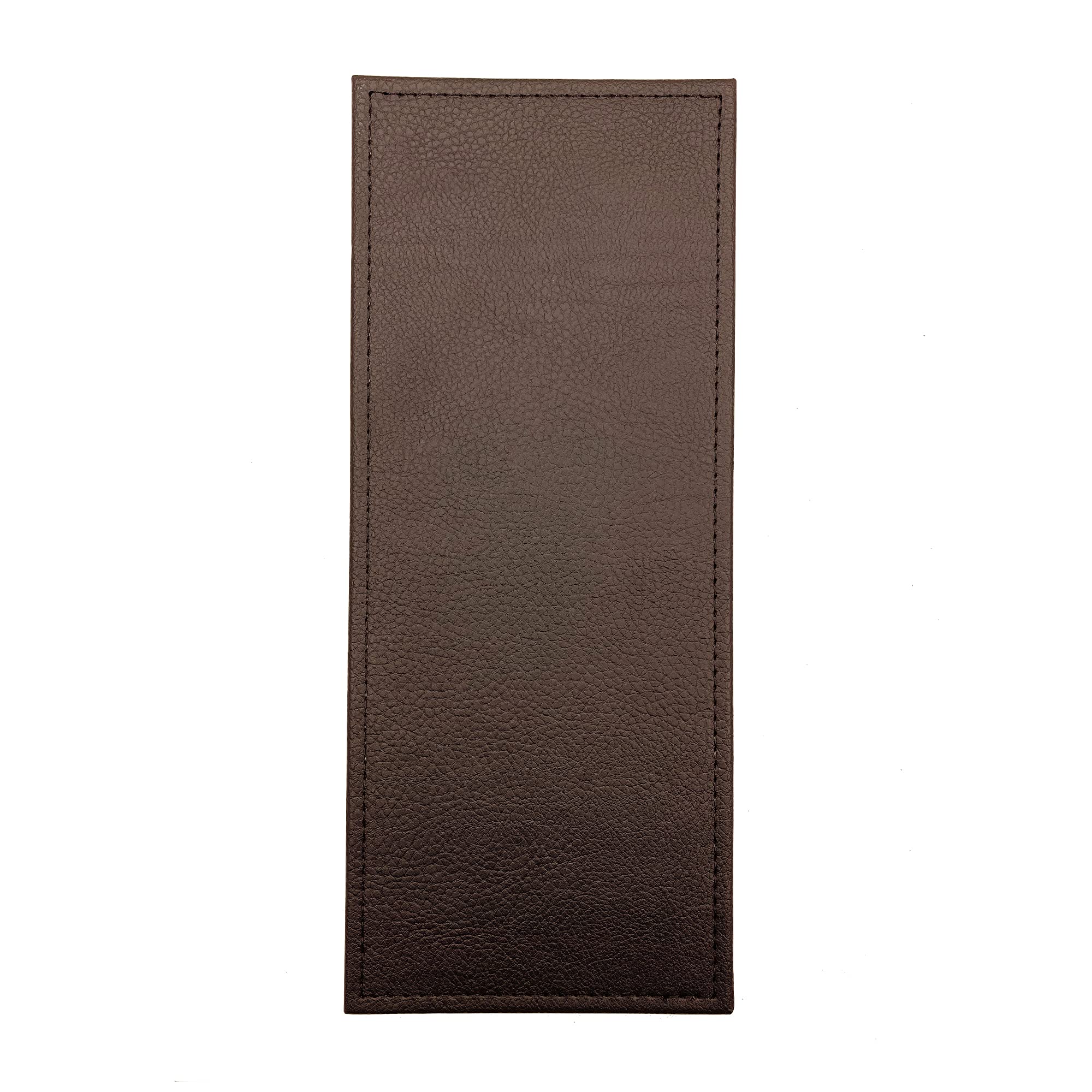 Menu Holders Made of Premium Faux Leather - Single Panel (10-Pack) Menu Covers Single Page (Brown, 4.25