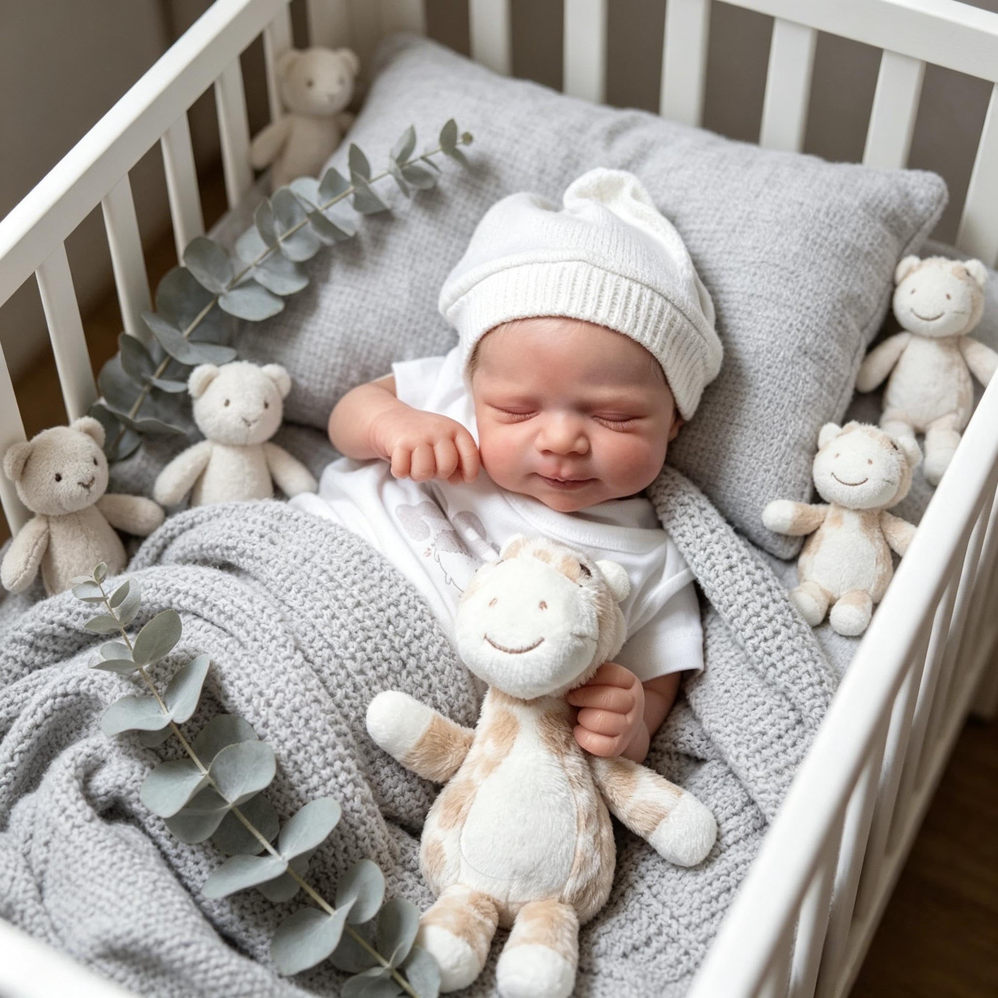 Reborn Lalki dla niemowląt, silikonowe, na całe ciało, 45 cm, prawdziwe lalki, noworodek, realistyczna lalka niemowlęca, zmywalna, winylowa, silikonowa, z akcesoriami do zabawek