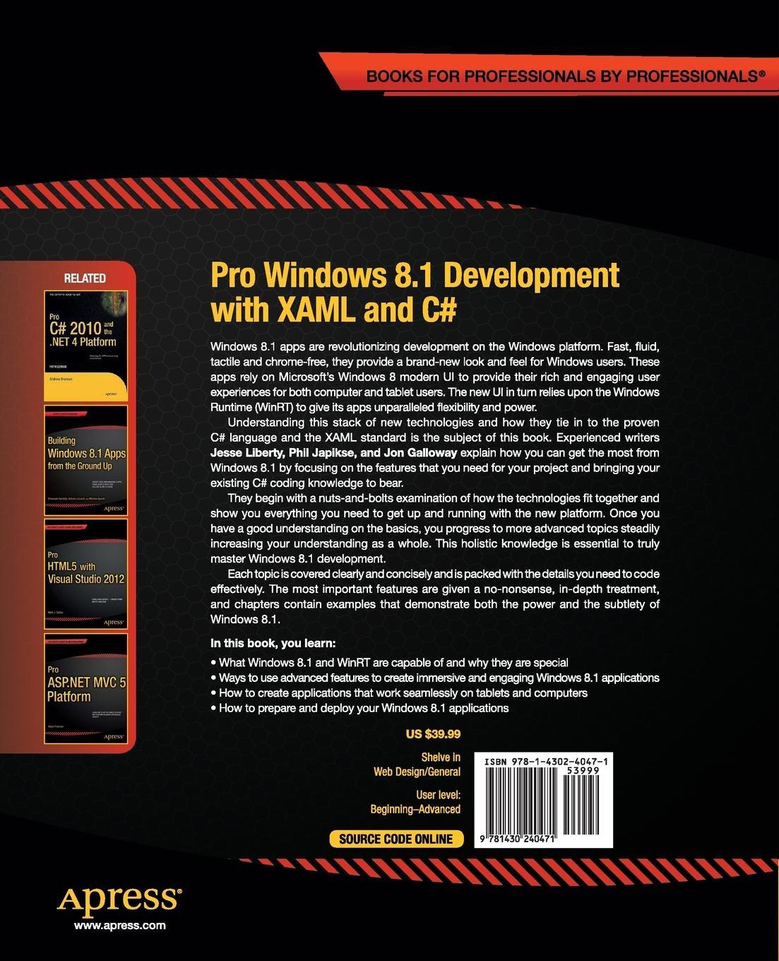Pro Windows 8.1 Development with XAML and C#