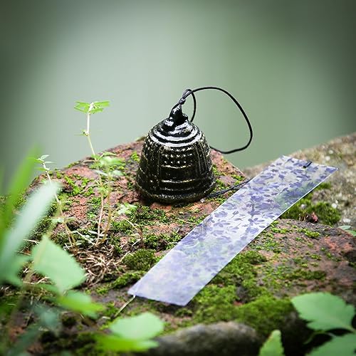 Miniatura 3 de Carillón de viento japonés de hierro fundido para exteriores, adorno para jardín, patio y balcón, decoración de campana de viento de metal colgante,