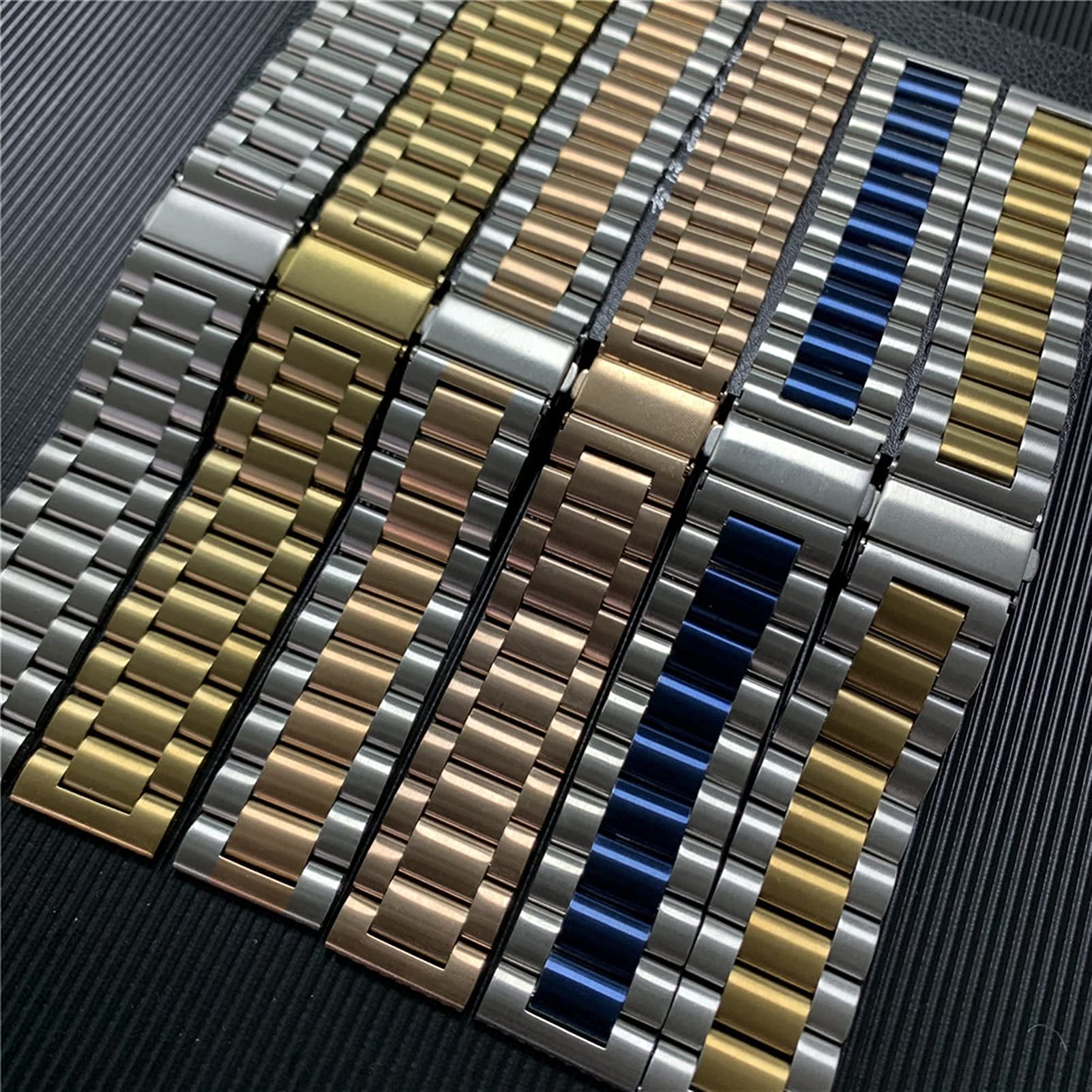 Braccialetto in Metallo Solido per Cinturino da Orologio, Sostituzione del Cinturino in Acciaio Inossidabile a Rilascio rapido 20 mm 22 mm Bracciale