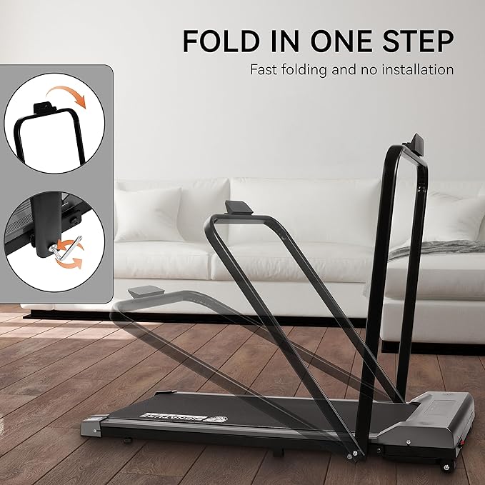 Caminadora Plegable Eléctrica 2 en 1 con Motor 2.5 hp - Silver miniatura 5