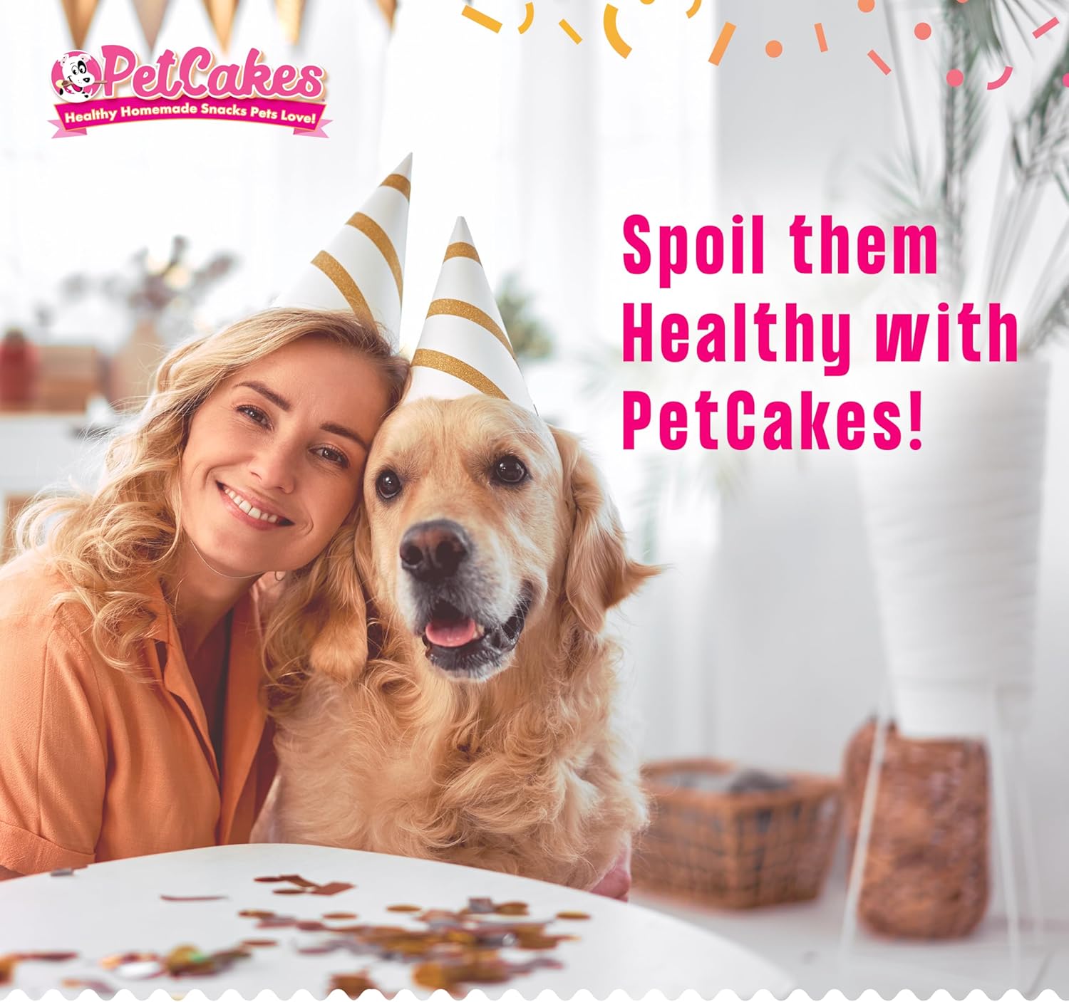 PetCakes Complete Baking Kit for Dogs- Make Healthy Cakes, Cookies & Cupcakes - Includes a Reusable Bone Shaped Pan, 4 Cake Mixes (Cheese & Carob) & 2 Frosting Mixes (Yogurt) - Net Wt. 10oz