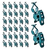 C7 C9 Christmas Lights Universal Spring Clips, 100 Count Quick Spring Clips for Holiday Light Decorations, Shatterproof Shingle and Gutter Clip for E12 E17, Metal Surface Roof Fence Railing Gates