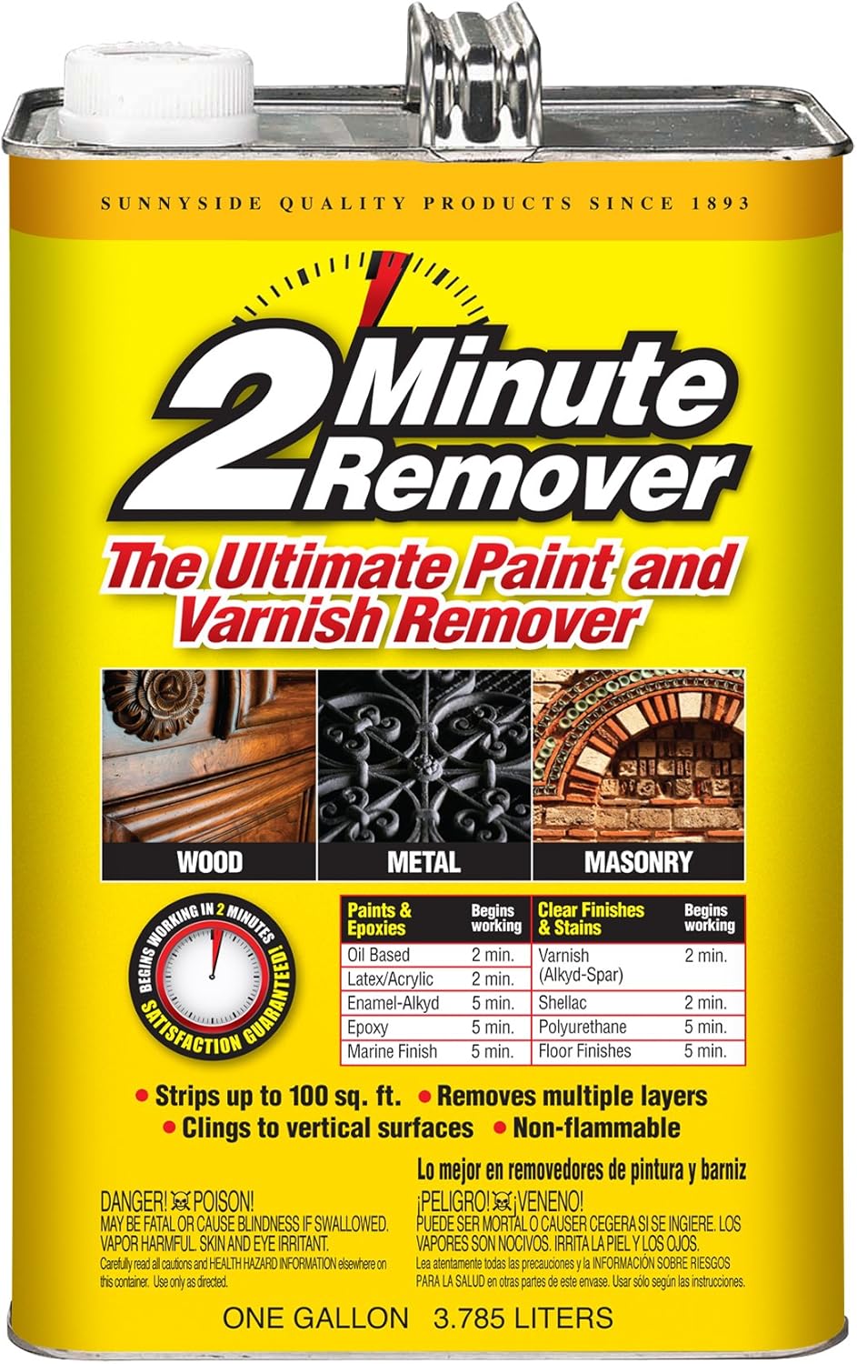 Sunnyside 2 Minute Paint & Varnish Remover, Gallon, 2Pack, 639G1