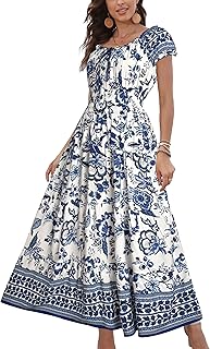 10 Casual Engagement Party Guest Outfit Ideas That Feel Right 8 Women's 2026 Summer Short Sleeves Boho Floral Print Tiered Casual Flowy ...