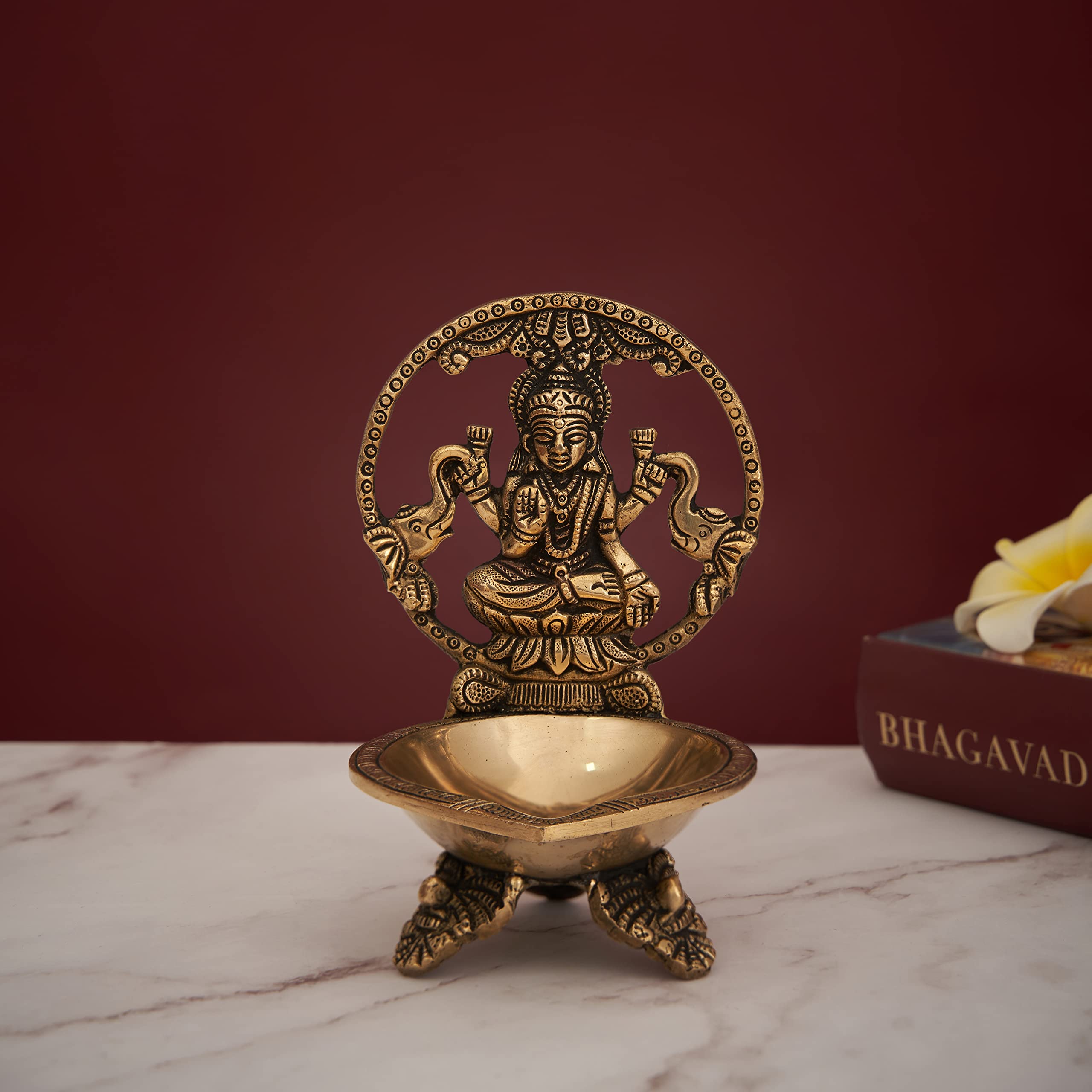 DecorTwist® Brass Diya for Puja (5.9Inch, 720Grams) Pure Brass Lakshmi Diya in Gold Antique Finished Deepak Oil Lamp for Home, Temple, Diya for Diwali Return Gifts Decorative Items for Home Decor (B0BRB7ZBJK) Amazon Price History, Amazon Price Tracker