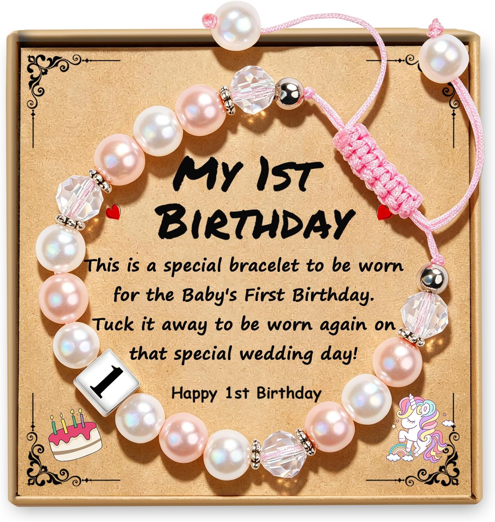 - Sereney Birthday Gifts for Girls, 1-16 Year Old Girl Birthday Bracelet Gift