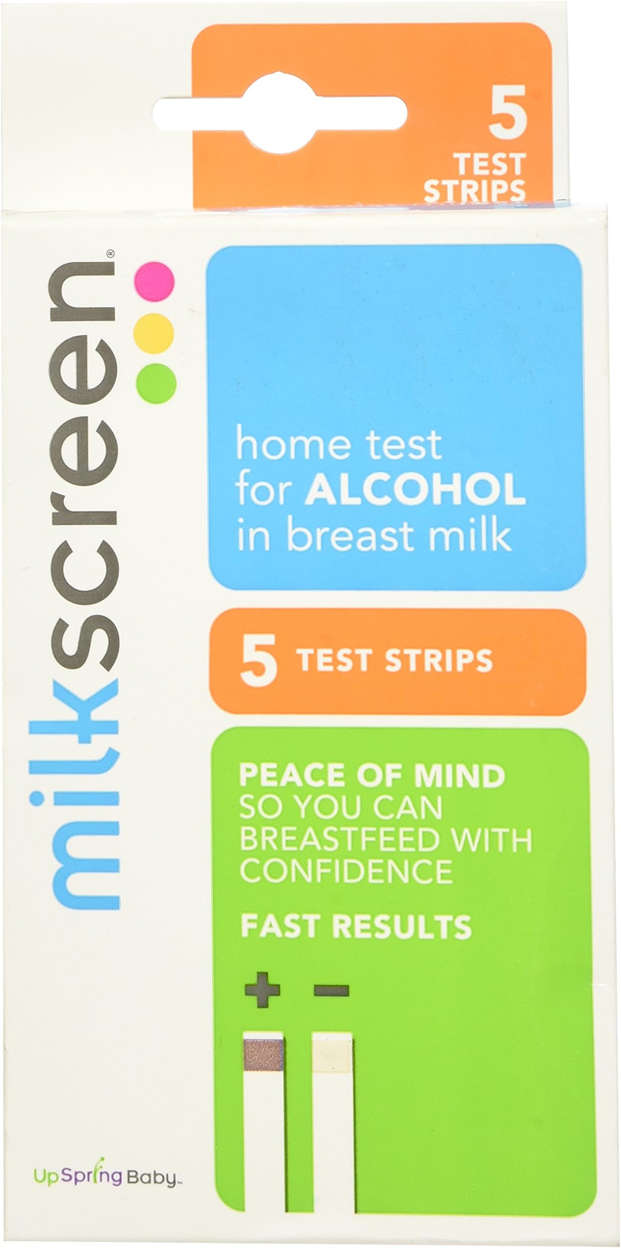 Home Test to Detect Alcohol in Breast Milk 5 Test Strips (Pack of 2)