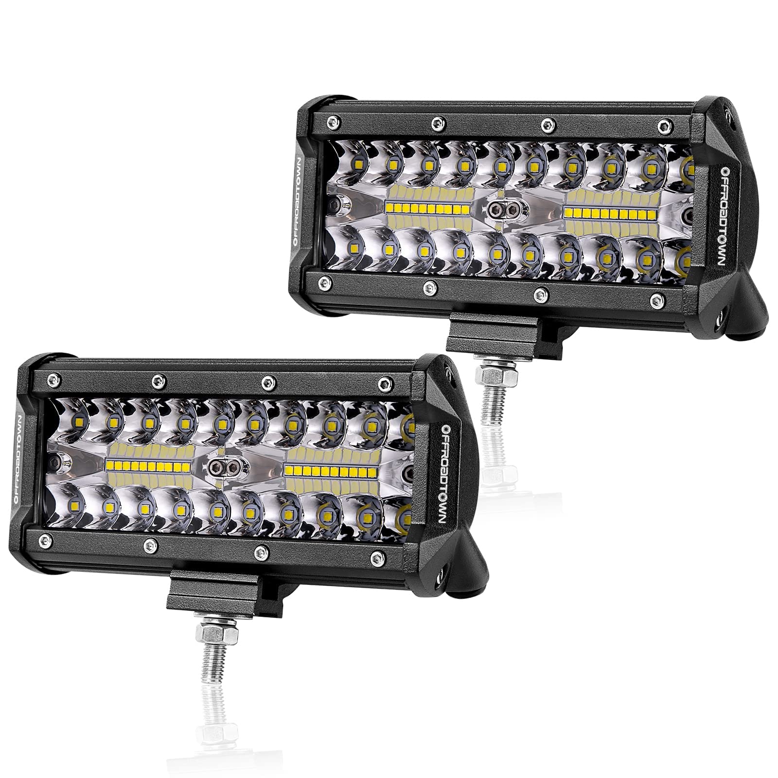 OFFROADTOWN 2pcs 6inch 240W LED Light Bar Pods