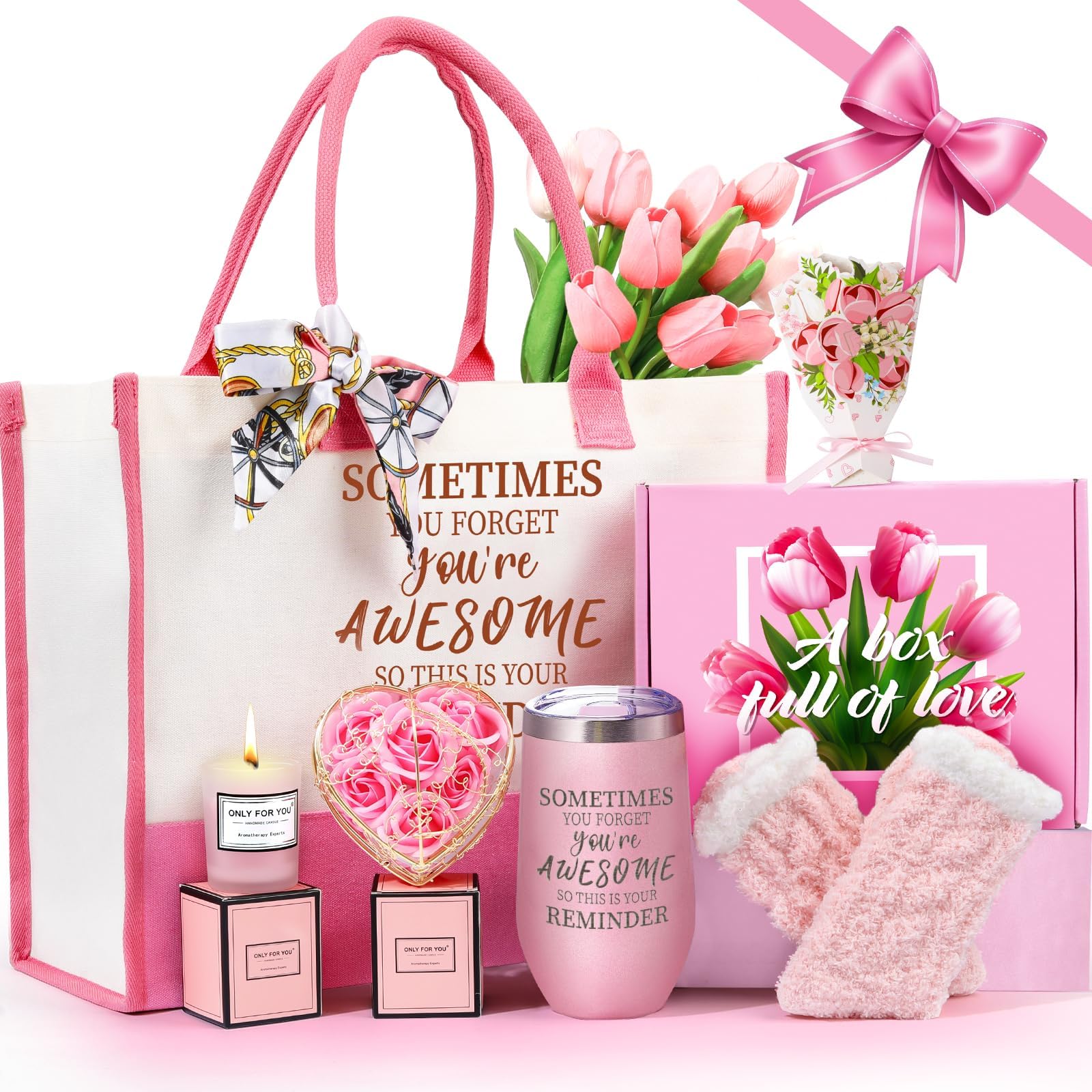 Gifts for Women, Mom, Wife, Girlfriend, Sister, Her, Best Mom Gift Basket, Care Package for Women, Birthday Gifts for Women, Holiday Gifts Basket for Women, Christmas gifts for her