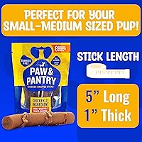 Vista 5 de Paw & Pantry 5" Soft & Chewy USA-Chicken Wrapped Sticks for Dogs - Pack of 32 Rawhide Free Chicken Dog Treats - Grain-Free & Highly Digestible