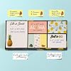 Better Office Products Sticky Note Box Set Variety Pack 560 Pieces in Total 7 Designs & Sizes Split Holder Fun Fruit Aloha Pineapple Lemon Design