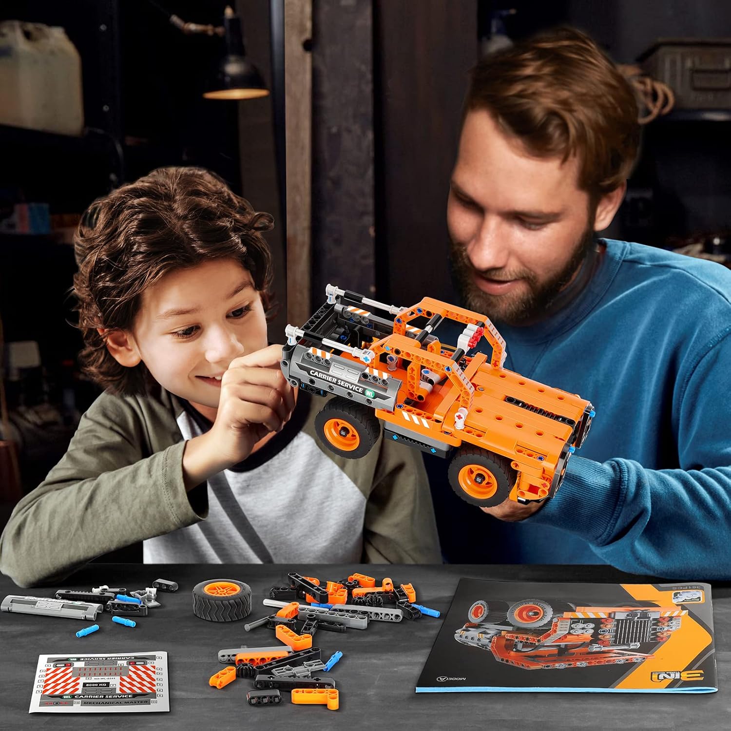 AoHu STEM Toys Building Sets for Boys 8-14, 3 in 1 Dump Truck/Transport Truck/Airplane Construction Engineering Kit STEM Projects for Kids Ages 6 7 8 9 10 11 12, Toys & Gifts for Boys Girls(361Pcs)