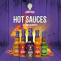 Vista 4 de DOÑA LOLA SALSA CALIENTE, 6.1 onzas líquidas, fabricada en México, sin sabores ni colores artificiales (salsa de soja picante La Negra)