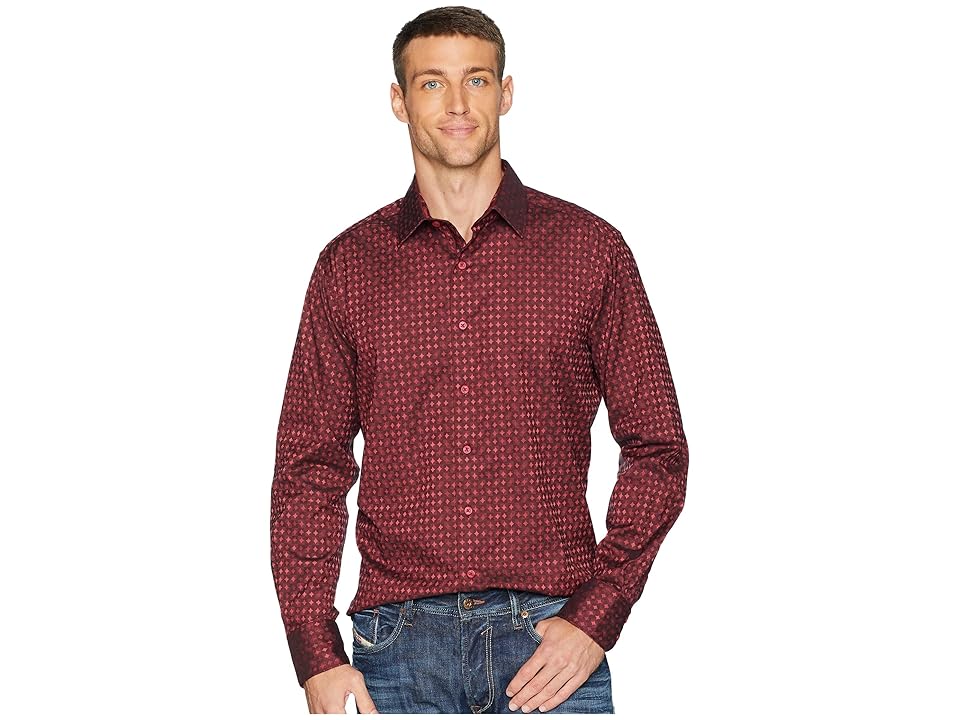 

Robert Graham Harris Shirt (Burgundy) Men's Clothing