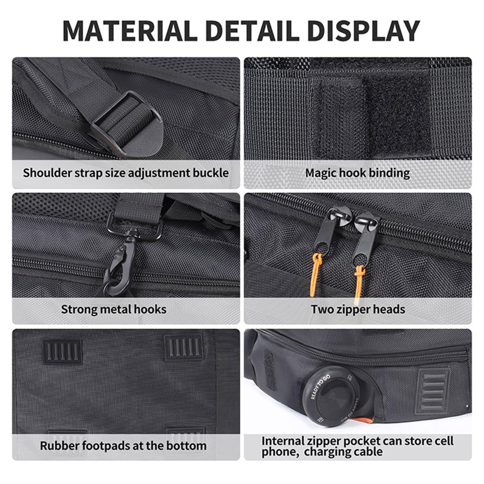 Zaino da Viaggio per Altoparlante JBL PARTYBOX 310 Custodia di Protezione Custodia di Trasporto Borsa Tote (nero)