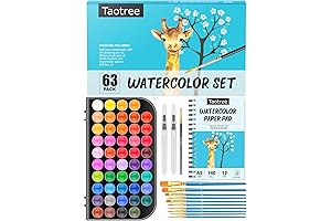 Vibrant Water Color Paint Set for Kids Ages 8-12: A World of...