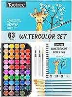 Vista 8 de Taotree Regalos del día de San Valentín para niños y adultos, rellenos de cesta de Pascua, juego de pintura de acuarela de 48 colores, suministros