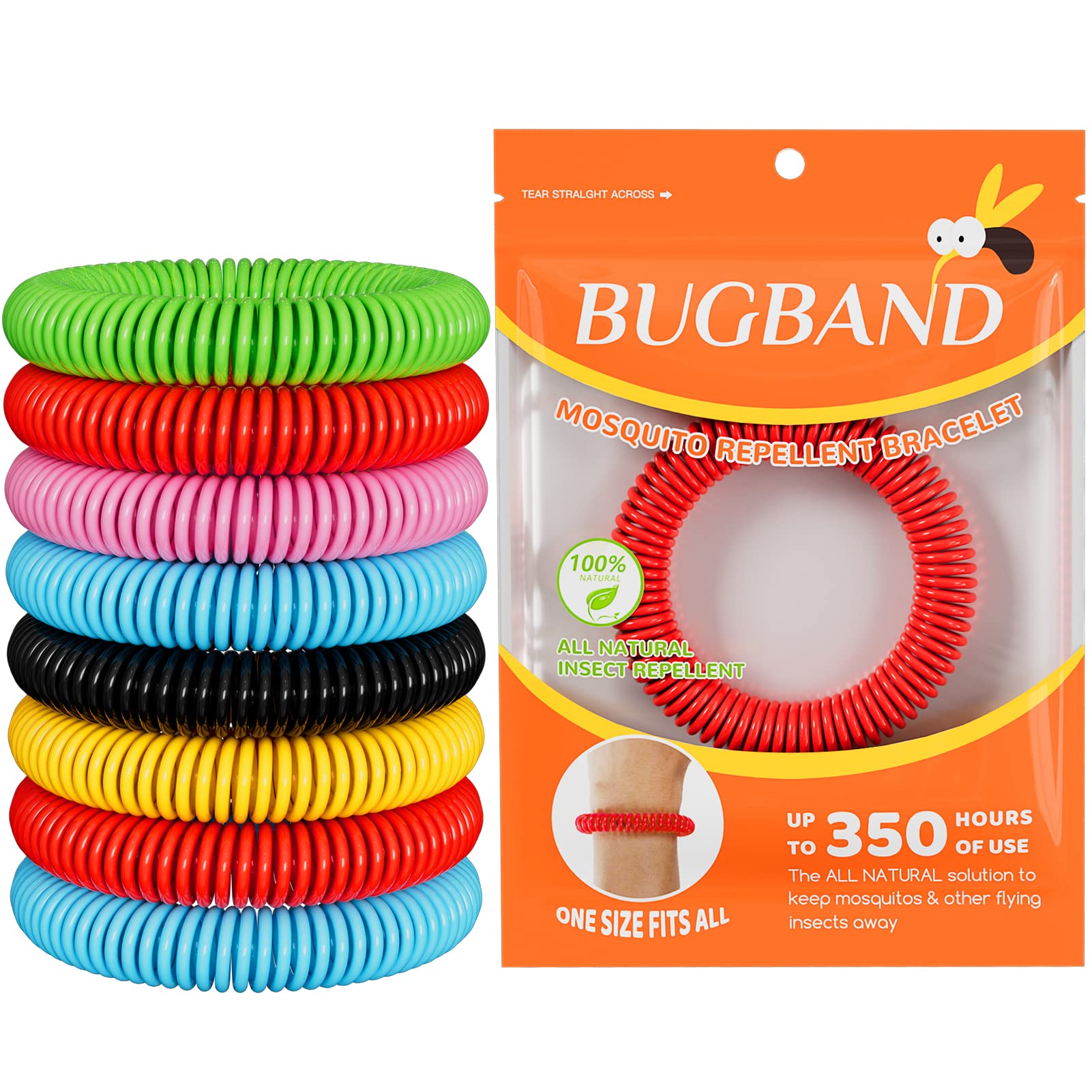 12 pack mosquito bracelets mosquito bracelets outdoor for adults and kids individually wrapped deet-free waterproof bands