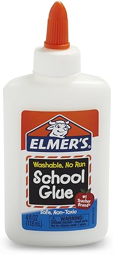 Miniatura 2 de Elmer's Bundle - Pegamento escolar líquido lavable, blanco, se seca transparente, 4 onzas líquidas Plus Disappearing Purple Elmer's School Glue