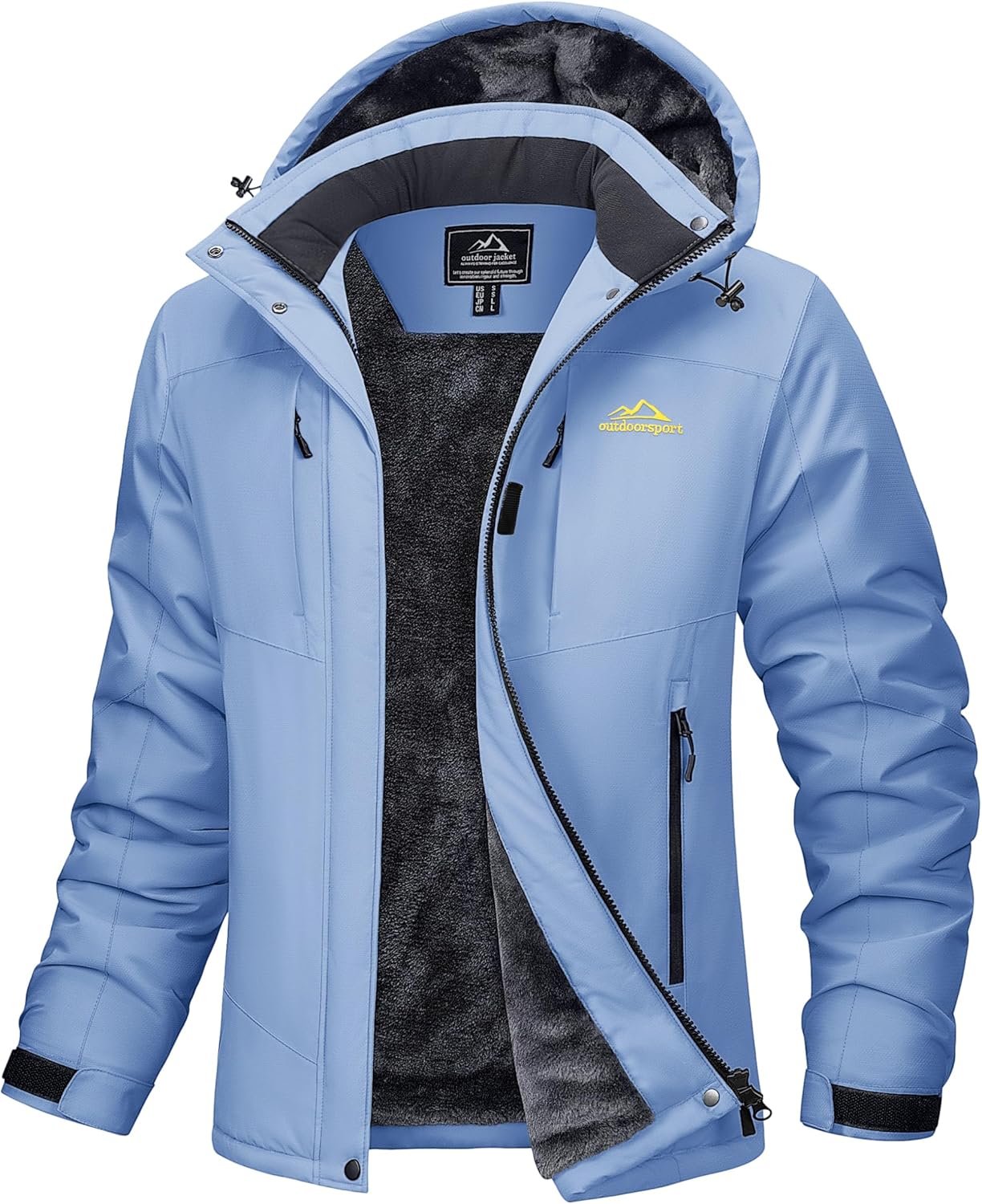 MAGCOMSEN Women's Ski Jacket Snow Winter Coat Waterproof Insulated Warm Fleece Thermal Skiing Jacket Windproof Raincoat