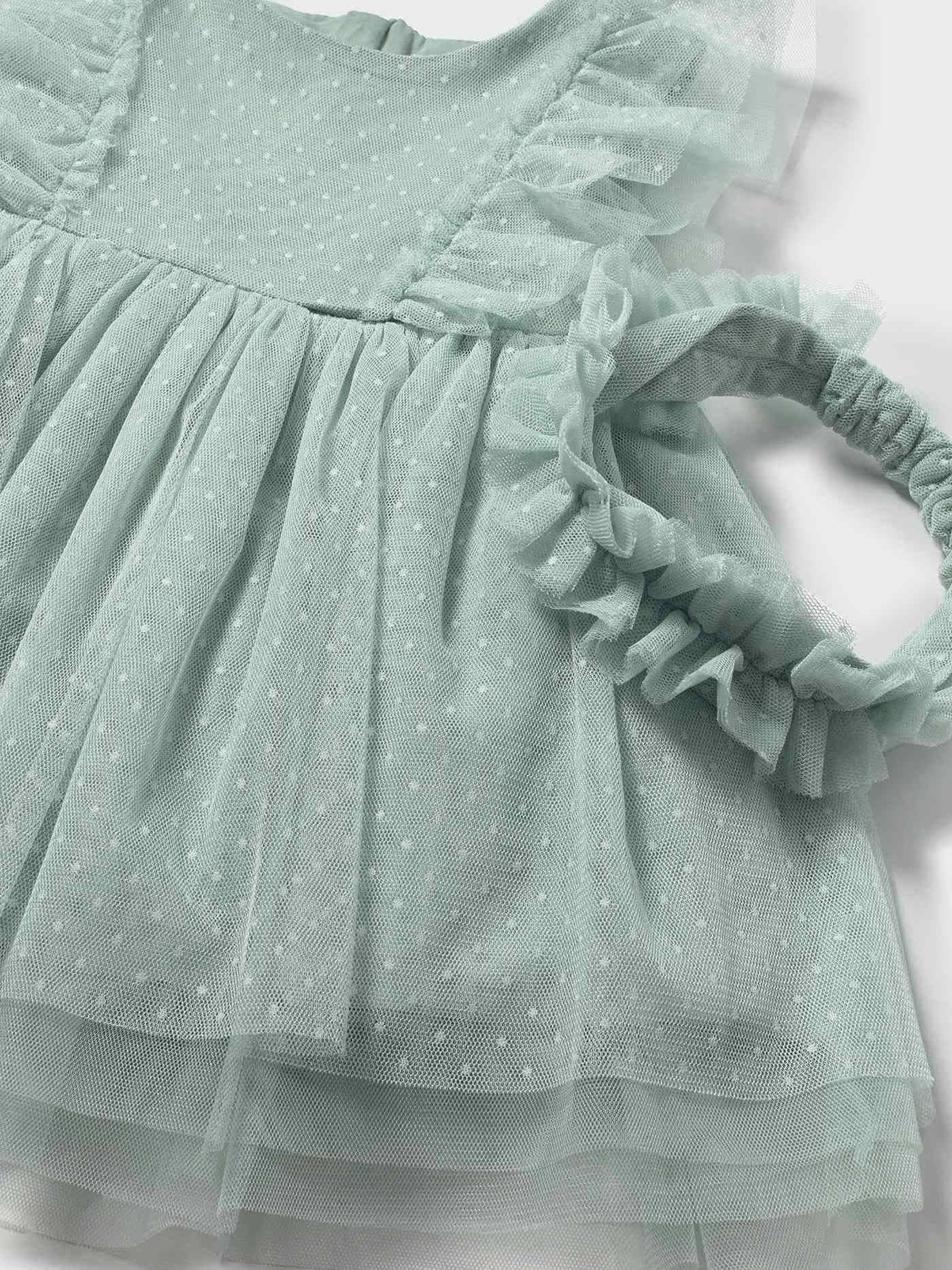 Mayoral Tüllkleid mit Haarband für Baby - Mädchen See