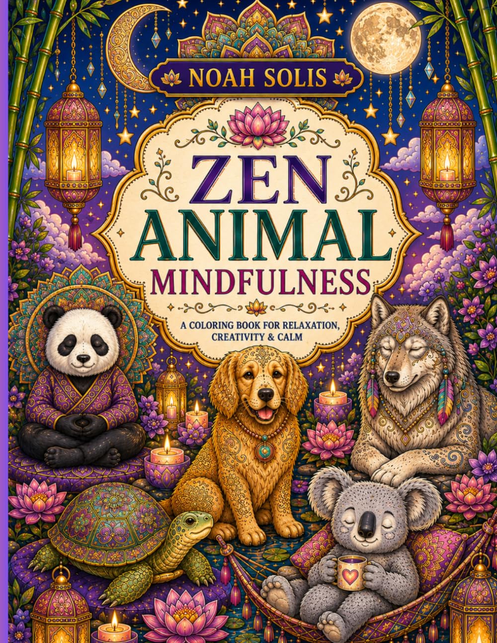 Zen Animal Mindfulness: Peaceful Animals, Nature Scenes & Mindful Designs
